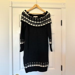 Tunic sweater Dress Off Shoulder